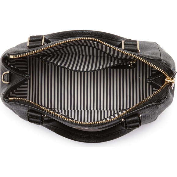 kate spade Black Leather Satchel NWT! - Picture 3 of 8